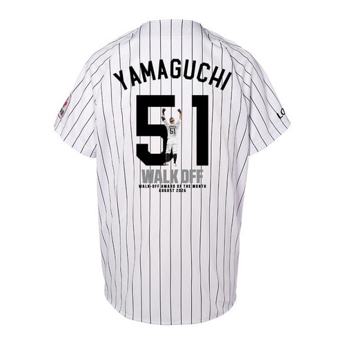 山口航輝選手 8月度「スカパー！サヨナラ賞」受賞記念 ユニホーム(DTF加工) 詳細画像 HOME 1