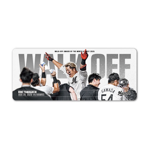 山口航輝選手 8月度「スカパー！サヨナラ賞」受賞記念 カーマグネット 詳細画像 1カラー 1