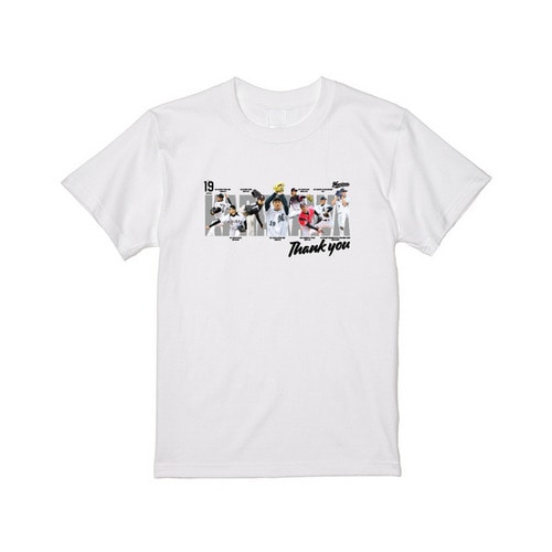 唐川侑己投手引退メモリアル Tシャツ(歴代ビジュアル) 詳細画像 ホワイト 1