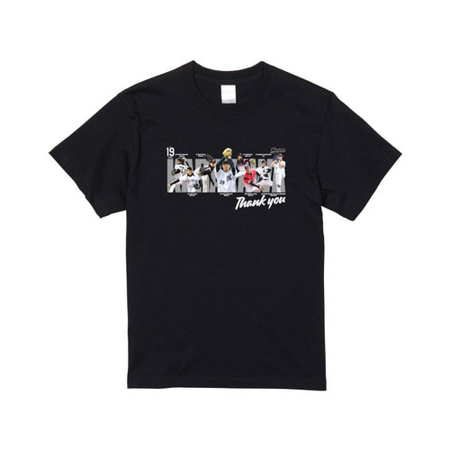 唐川侑己投手引退メモリアル Tシャツ(歴代ビジュアル) 詳細画像 ブラック 1