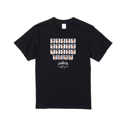 唐川侑己投手引退メモリアル Tシャツ(歴代顔写真) 詳細画像 ブラック 1