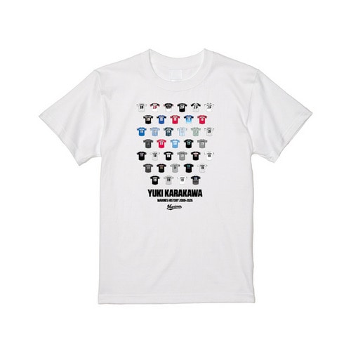 唐川侑己投手引退メモリアル Tシャツ(歴代ユニホーム) 詳細画像 ホワイト 1