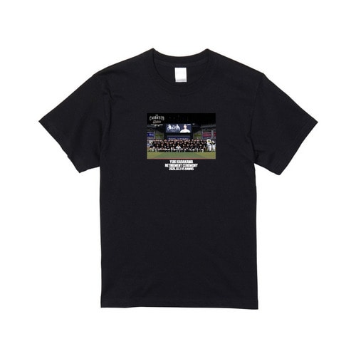 唐川侑己投手引退メモリアル Tシャツ(選手集合) 詳細画像 ブラック 1