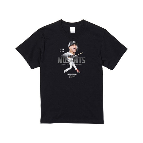 西川史礁選手 最多安打者賞受賞記念 Tシャツ 詳細画像 ブラック 1
