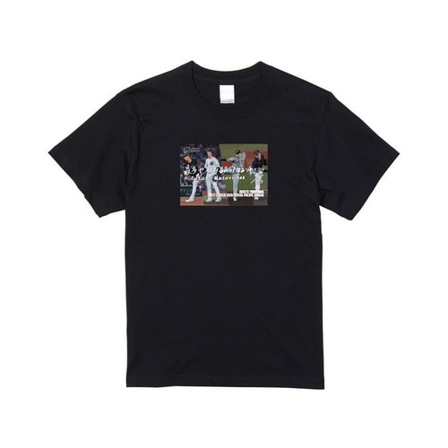横山陸人投手 最多セーブ投手賞受賞記念 Tシャツ(直筆メッセージ) 詳細画像 ブラック 1