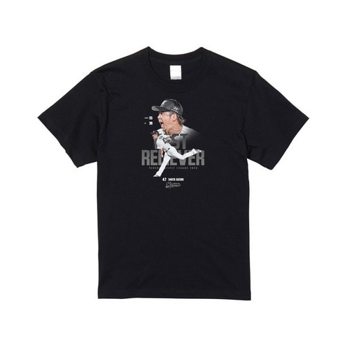 鈴木昭汰投手 最優秀中継ぎ投手賞受賞記念 Tシャツ 詳細画像 ブラック 1