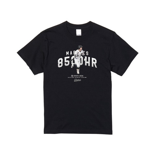 球団通算8500本塁打記念（上田希由翔選手） Tシャツ 詳細画像 ブラック 1