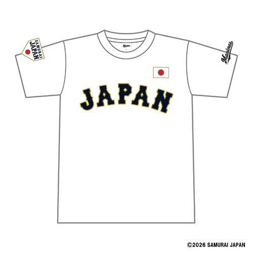 侍ジャパン&times;西川史礁選手 ネーム＆ナンバーTシャツ 詳細画像 ホワイト 2