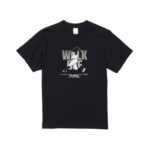 山口航輝選手 9、10月度「スカパー！サヨナラ賞」受賞記念 Tシャツ 詳細画像 ブラック 1
