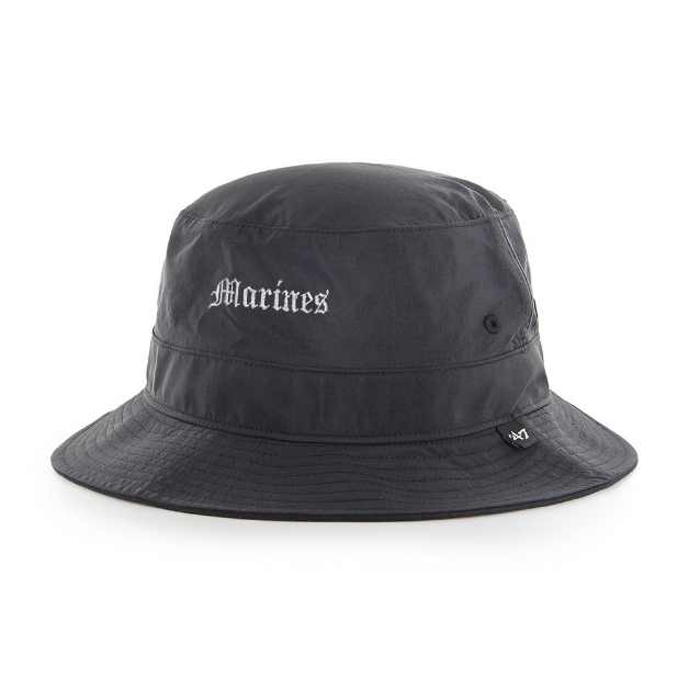 Marines NCE ワードミニロゴ ’47 BUCKET HAT BRRR ブラック