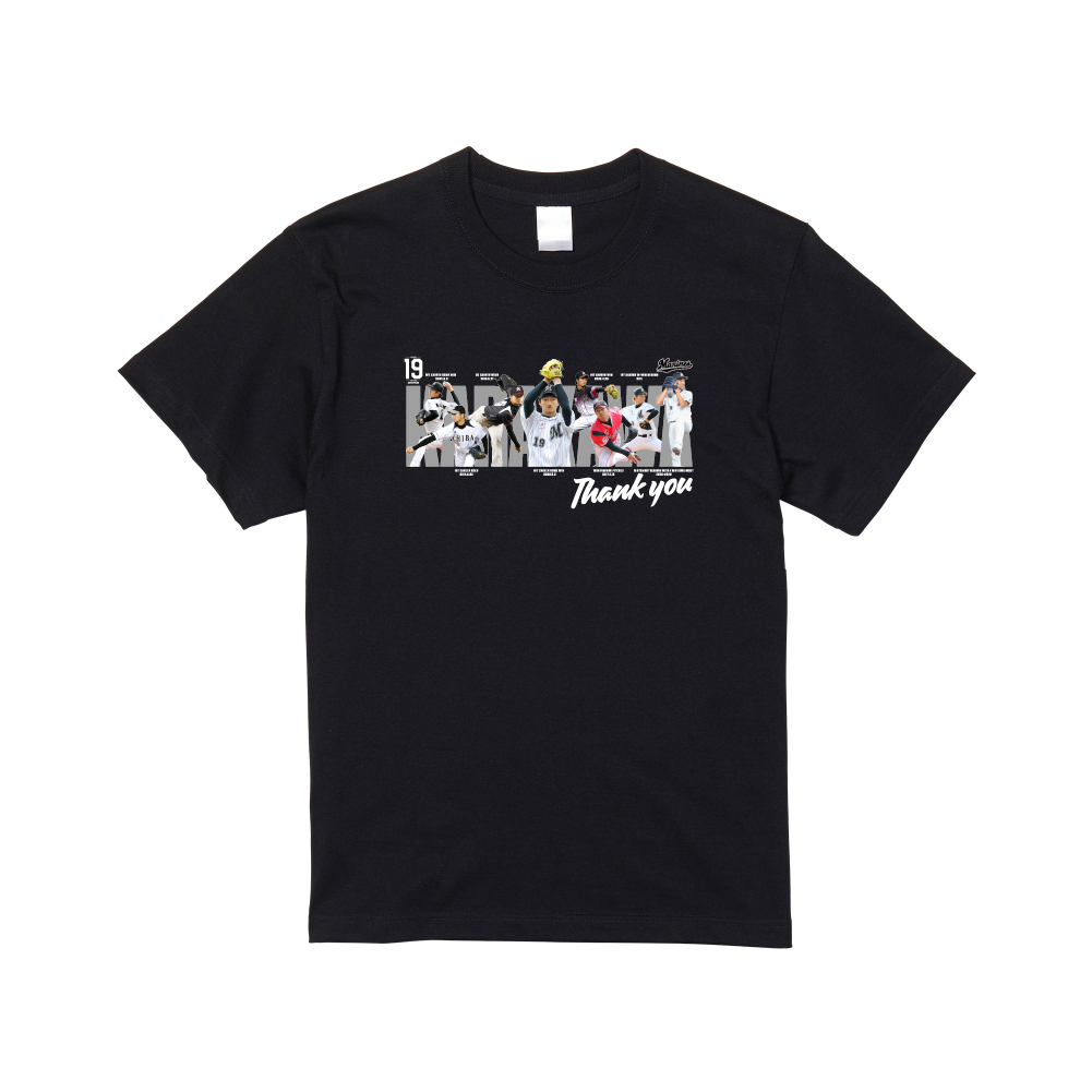 唐川侑己投手引退メモリアル Tシャツ(歴代ビジュアル)