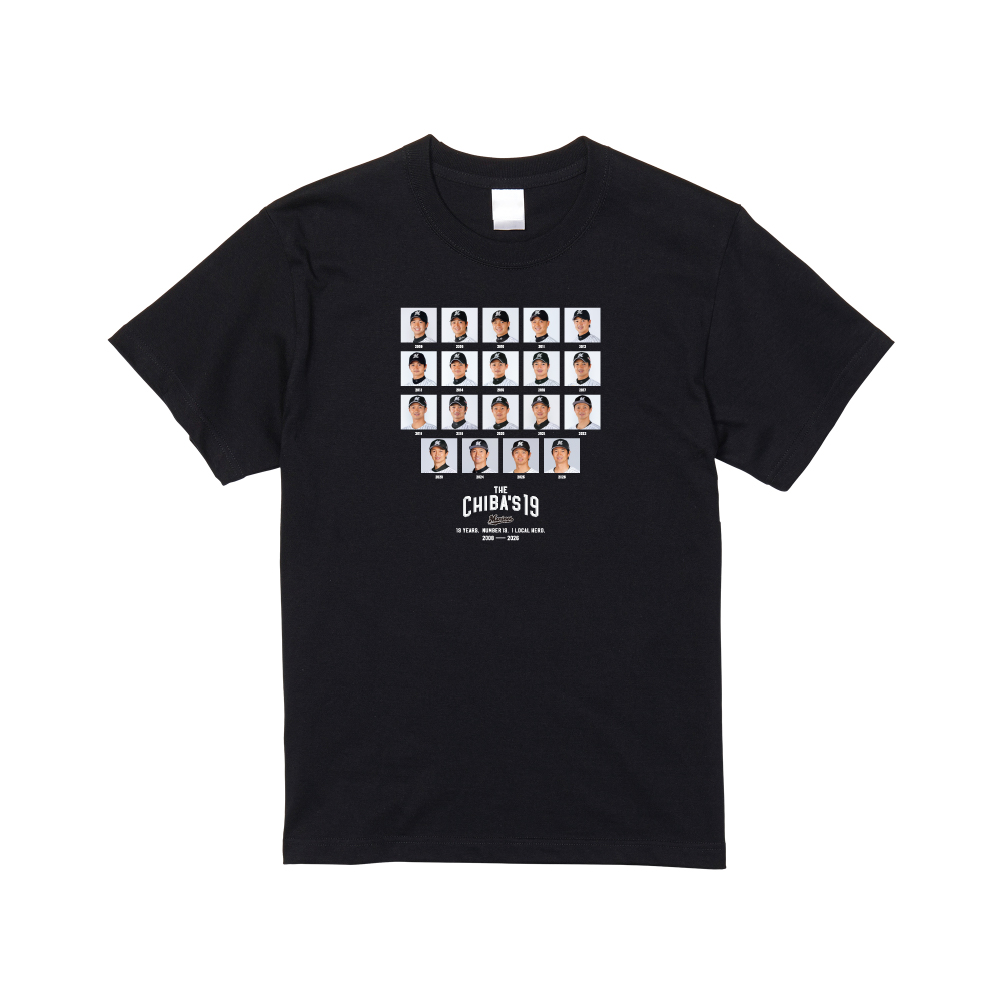 唐川侑己投手引退メモリアル Tシャツ(歴代顔写真)